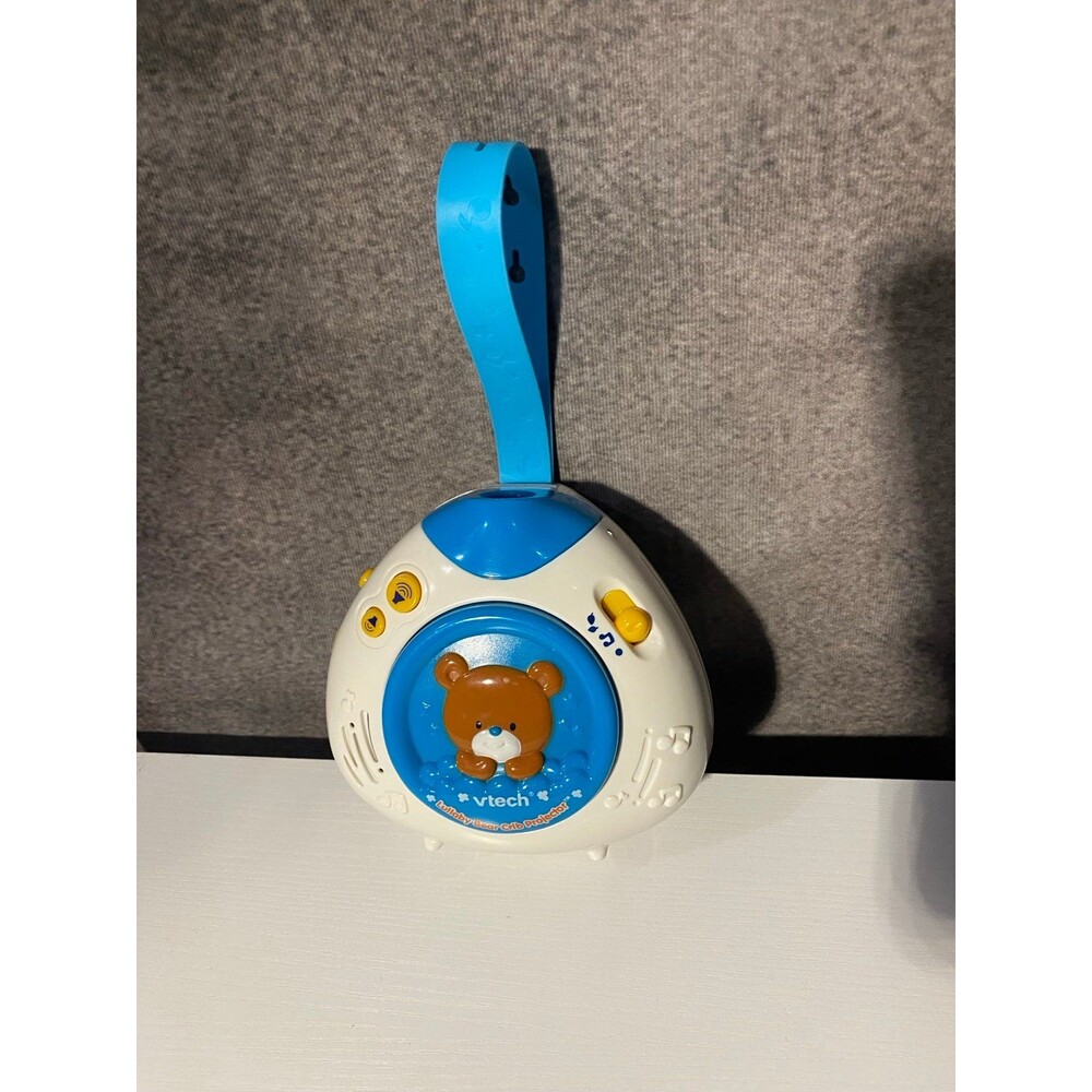 VTech Baby Lullaby Bear Crib Projector with Strap - Blue Music Soother